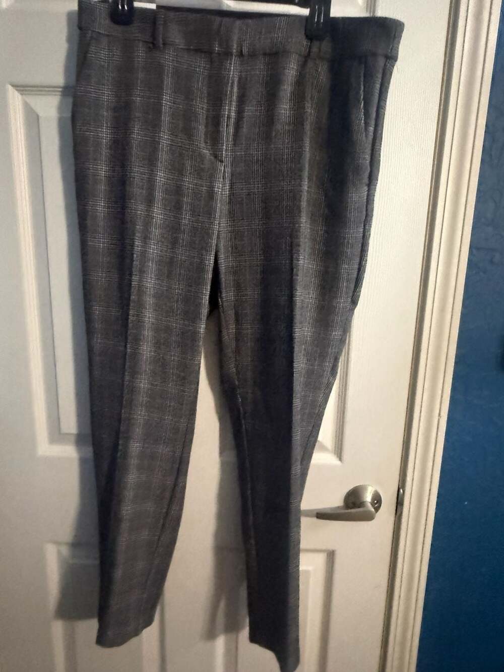 H&M Plaid Ankle Length Slacks Regular Waist US 16